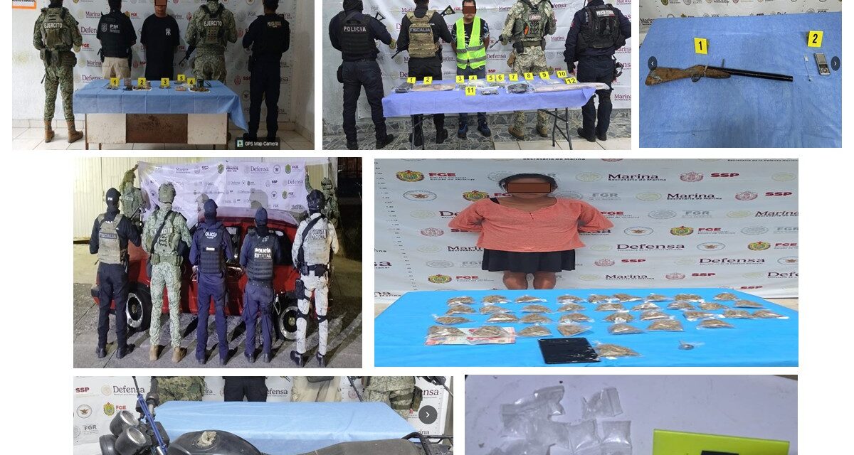 59 cateos en 39 municipios de Veracruz dejan 38 detenidos y fortalecen acciones contra el delito