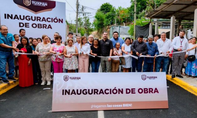 Ayuntamiento de Tuxpan inaugura histórica pavimentación que conecta a Los Mangos y Niños Héroes en Alto Lucero