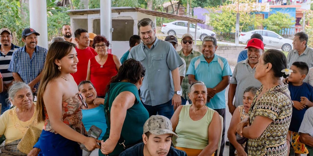 Tuxpan: Daniel Cortina recorre Tampiquillo, Lindero y Comején