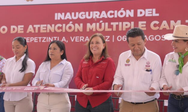 Gobernadora Rocío Nahle cumple con la construcción del Centro de Atención Múltiple en Tepetzintla.