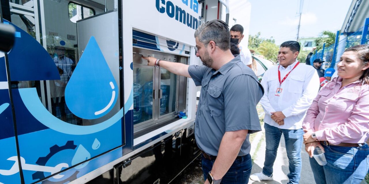 LLEGA A TUXPAN LA PLANTA PURIFICADORA MÓVIL