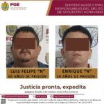 Responsables de secuestro agravado en Pánuco reciben condenas de 60 y 50 años de prisión