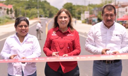 Rocío Nahle entrega 33 kilómetros completamente rehabilitados de la carretera Álamo–Tihuatlán