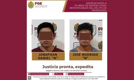 Sentencia de 70 años por feminicidio y 40 condenas en una semana fortalecen el combate a la impunidad en Veracruz