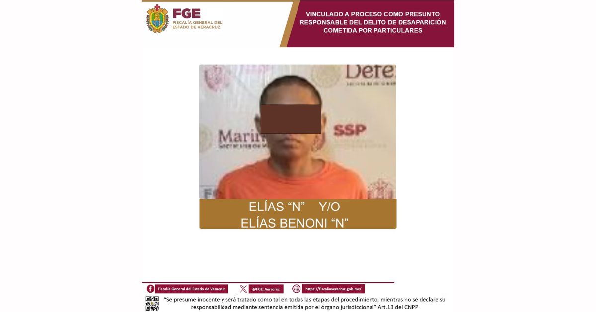 Vinculan a proceso a presunto implicado en la desaparición de dos personas en Poza Rica
