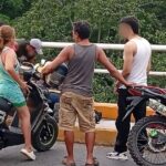 Accidente en motocicleta deja un lesionado en puente de Naranjos