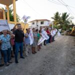 TUXPAN: CALLES DE LA COLONIA EMILIANO ZAPATA CONTARÁN CON BANQUETAS Y GUARNICIONES