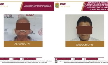Dictan prisión preventiva a dos hombres por delitos sexuales contra menores en Papantla