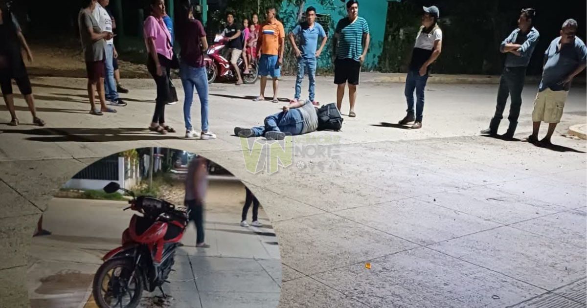 Ebrio motociclista provoca choque y deja a un joven lesionado en Álamo