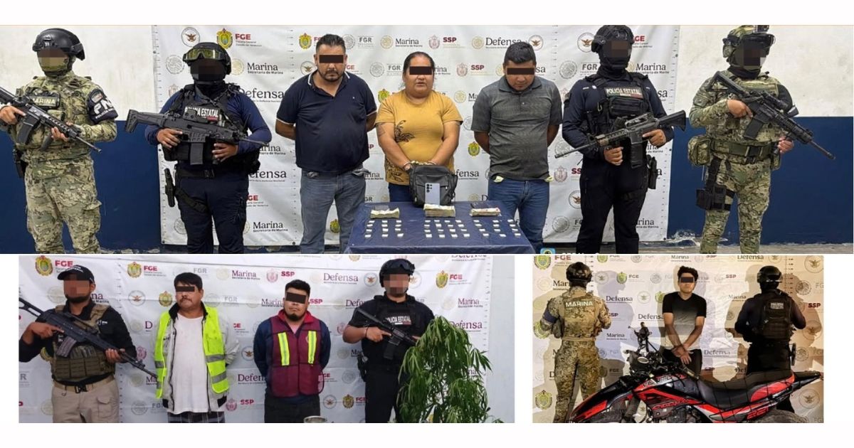 Más de 220 presuntas dosis de sustancias ilícitas y 67 mil litros de hidrocarburo, asegurados el fin de semana