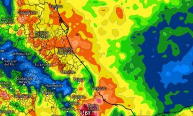 Prevén lluvias intensas este jueves y un marcado descenso de precipitaciones para los próximos días