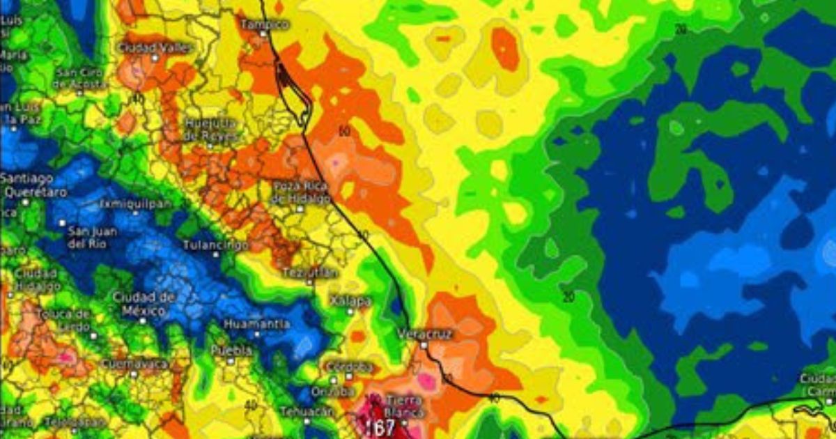 Prevén lluvias intensas este jueves y un marcado descenso de precipitaciones para los próximos días