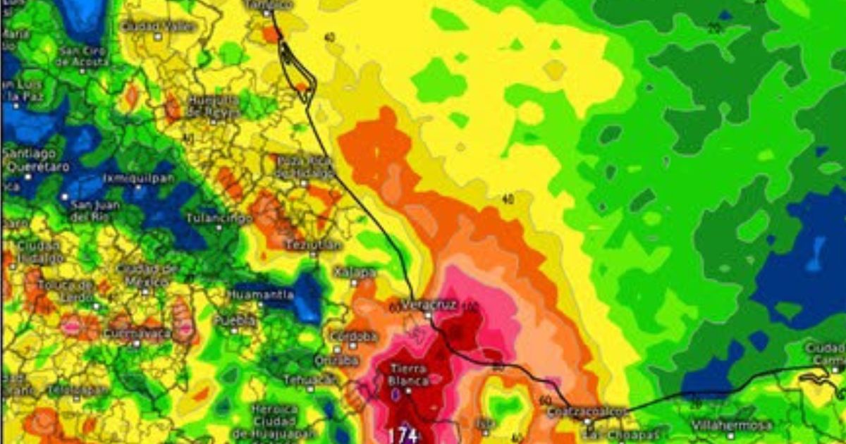 Pronóstico meteorológico para Veracruz: prevén lluvias, tormentas y ambiente cálido durante la semana