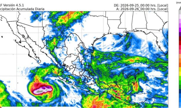 Protección Civil  emite Aviso Especial por vaguada y pronóstico de lluvias en Veracruz