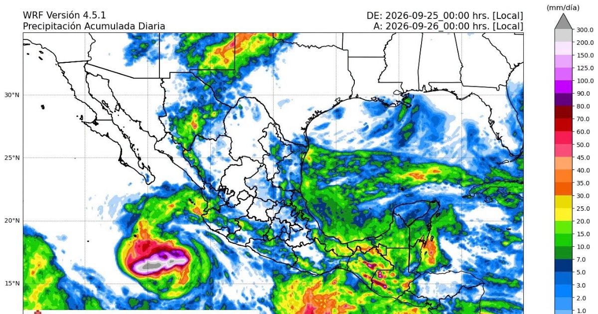 Protección Civil  emite Aviso Especial por vaguada y pronóstico de lluvias en Veracruz