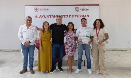Reconocen la entrega y vocación de Protección Civil Tuxpan