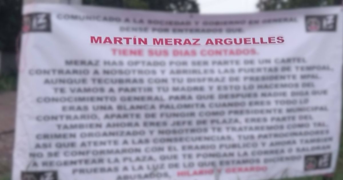 Despliegan operativo tras hallazgo de mantas en Tempoal: señalan al Presidente Municipal