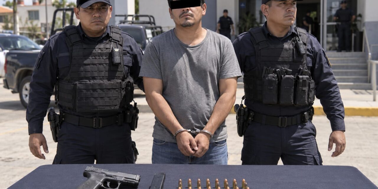 ¡CON PISTOLA Y 17 CARTUCHOS! VINCULAN A PROCESO A DETENIDO EN POZA RICA