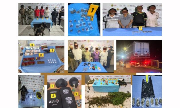 33 cateos en 28 municipios de Veracruz dejan 29 detenidos e indicios asegurados