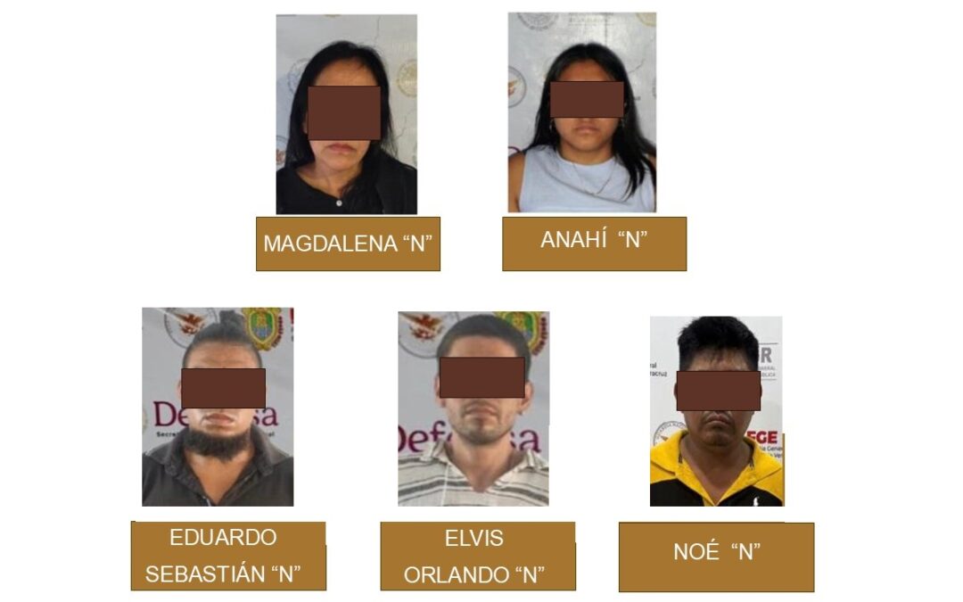 Cinco imputados por extorsión enfrentan procesos penales en Veracruz