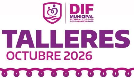 Anuncia DIF Municipal Tuxpan talleres de temporada para octubre de 2026
