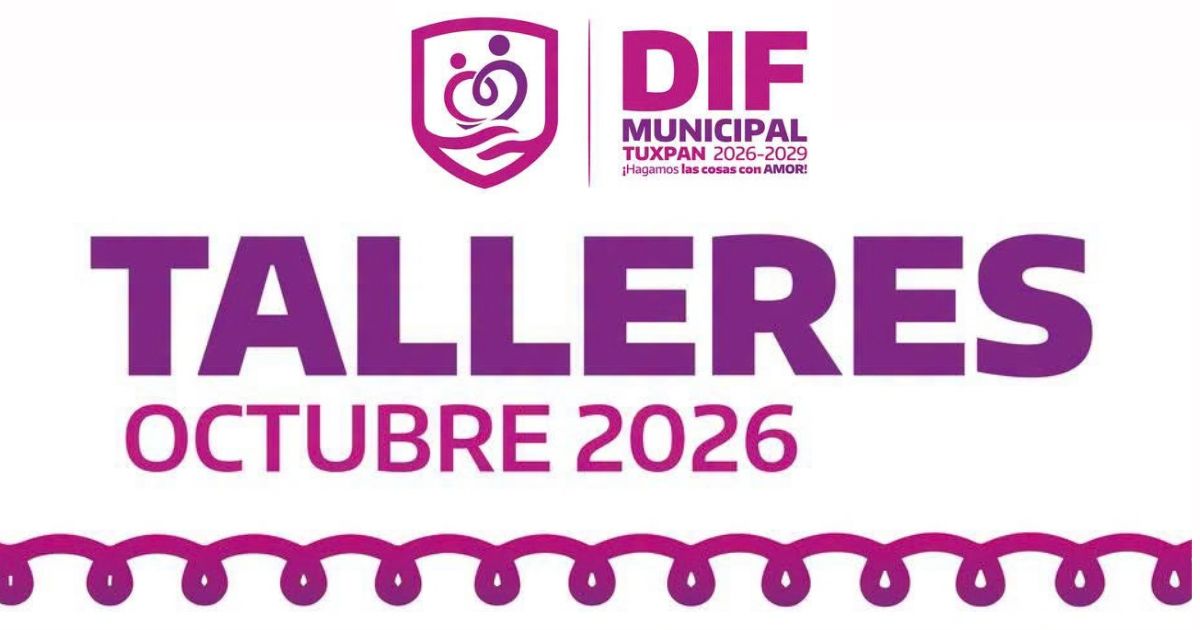 Anuncia DIF Municipal Tuxpan talleres de temporada para octubre de 2026