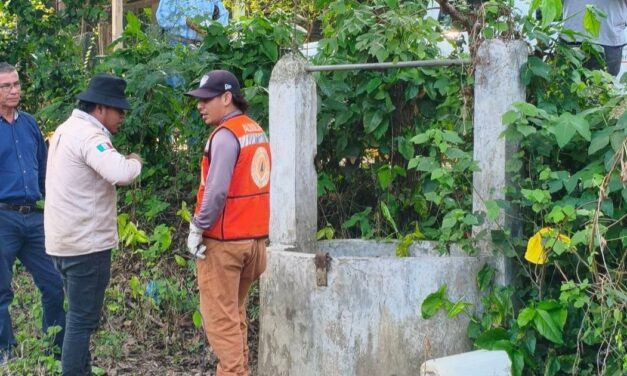Cazones: Atienden emergencia ambiental y sanitaria por animal en descomposición dentro de un pozo