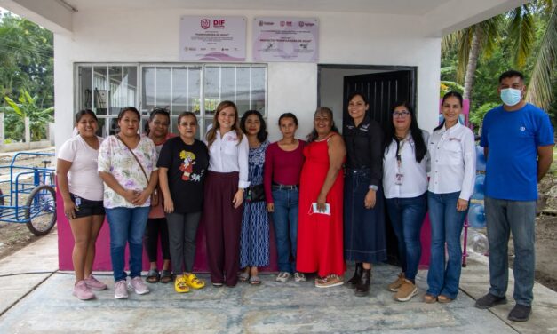 DIF Tuxpan inaugura purificadora de agua en Tierra Blanca para impulsar el bienestar y la economía familiar