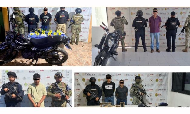 Informa SSP resultados de operativos coordinados: 46 detenidos y rescate de cuatro personas en Veracruz