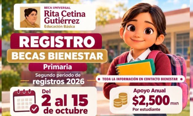 Del 02 al 15 de octubre inicia el registro para la Beca Rita Cetina 2026