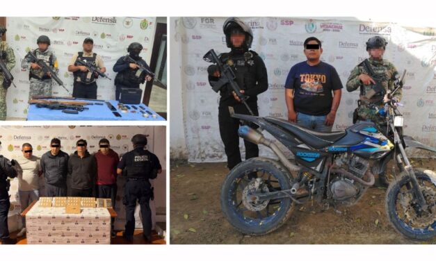 Operativos de fin de semana en Veracruz dejan 27 detenidos y objetos aseguradas