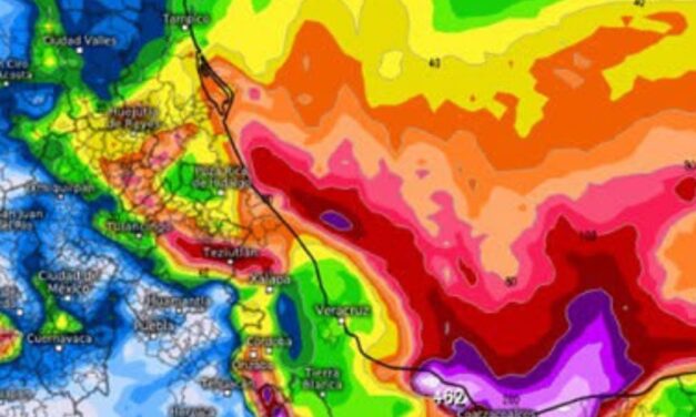 Se mantiene estacionario Frente Frío 2 en el Golfo de México; continuarán las lluvias y el evento de Norte en Veracruz