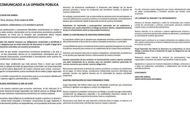 Martínez de la Torre: Empresa de exalcalde reconoce adeudos, ofrece acuerdos de pago y denuncia bloqueo